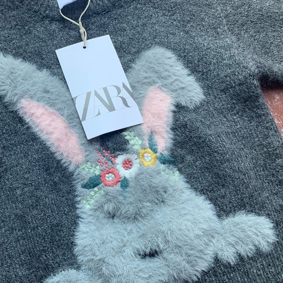 Zara Grey Girl’s Sweater. - Picture 2 of 8